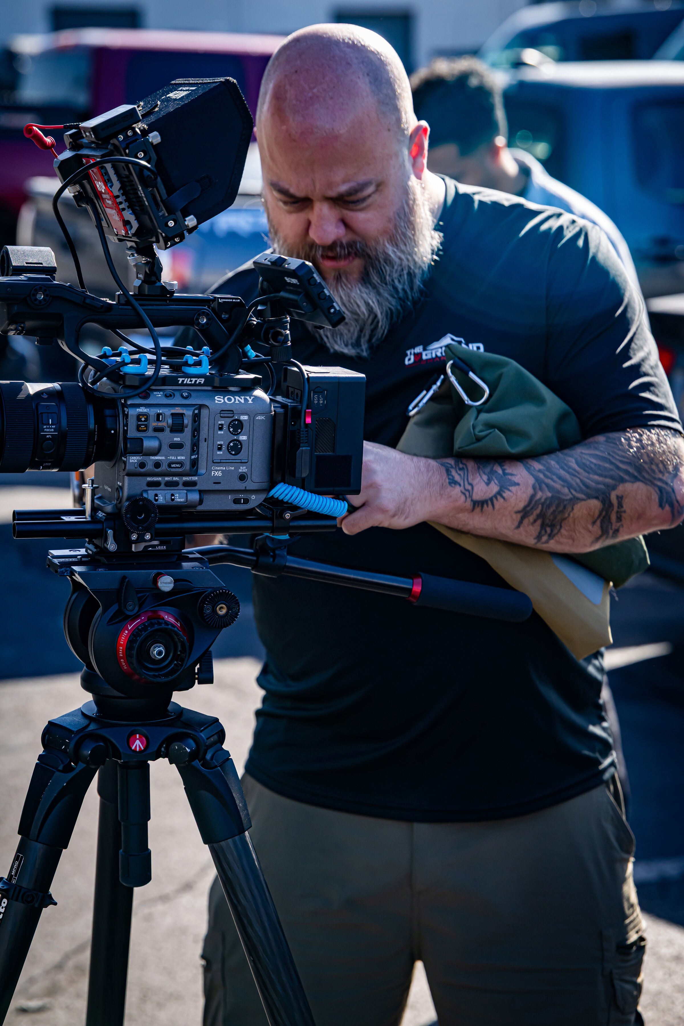 Jack Blair at camera on set